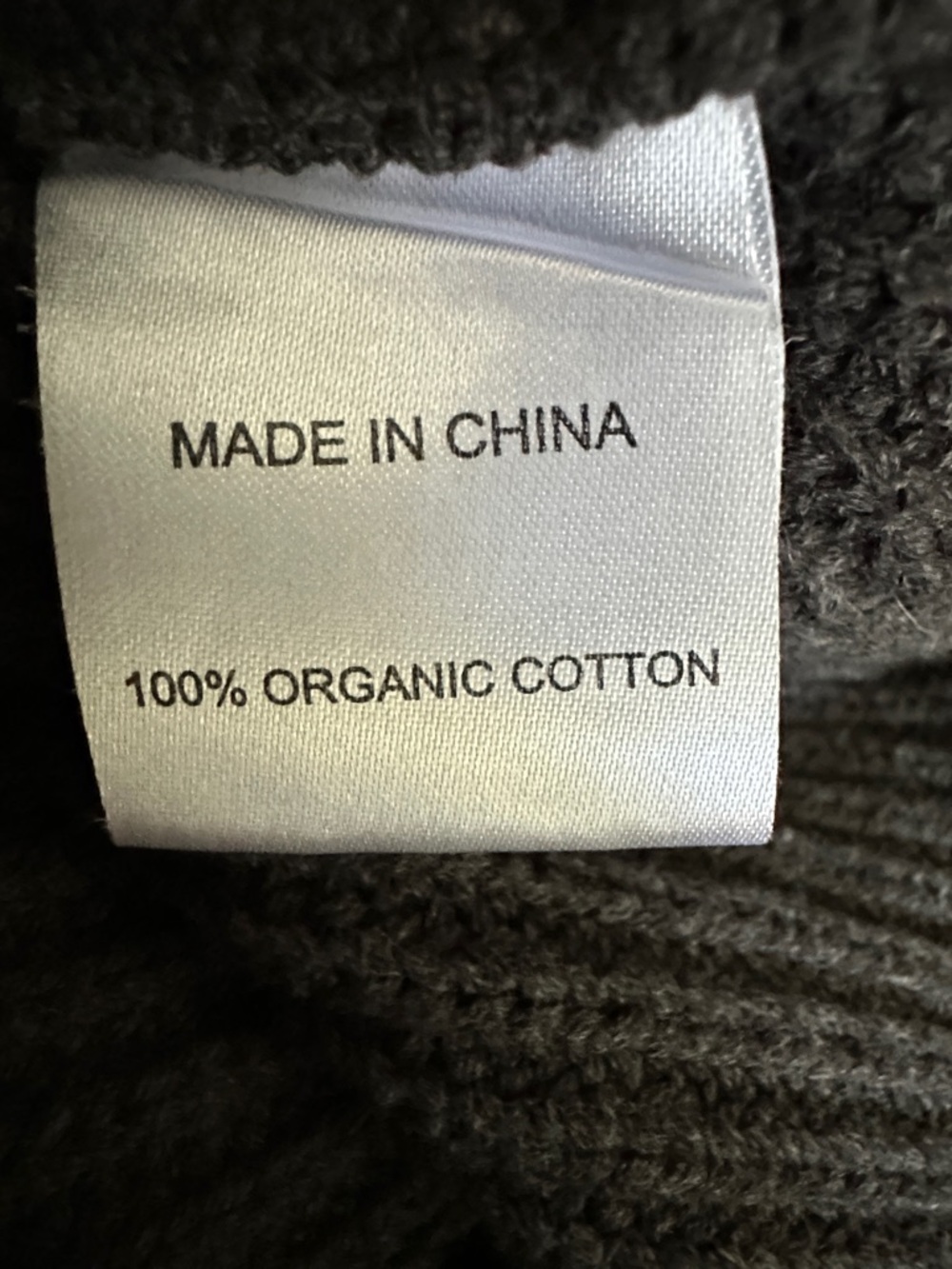 Quince Charcoal Gray Ribbed Crewneck Sweater - Picture 5 of 5